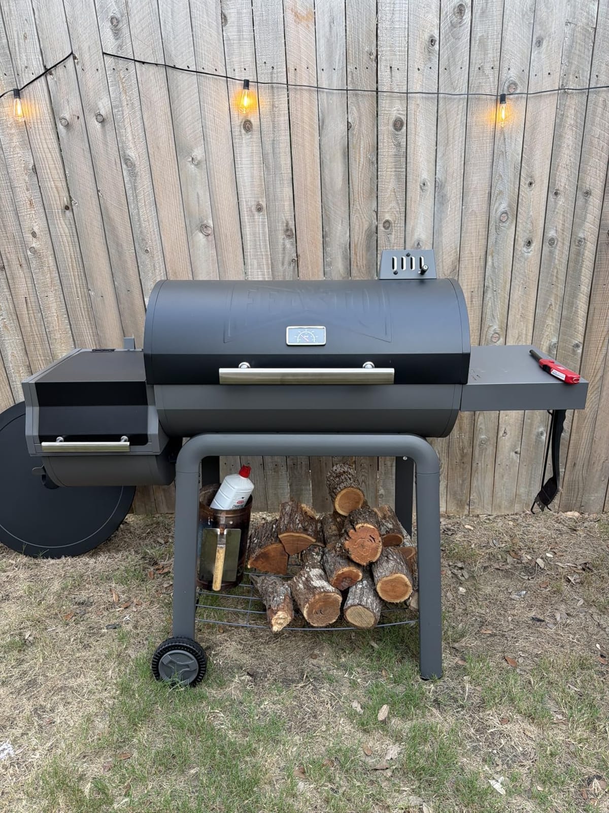 Feasto Heavy-Duty 30-Inch Charcoal Grill with Offset Smoker Grill customer photo 1