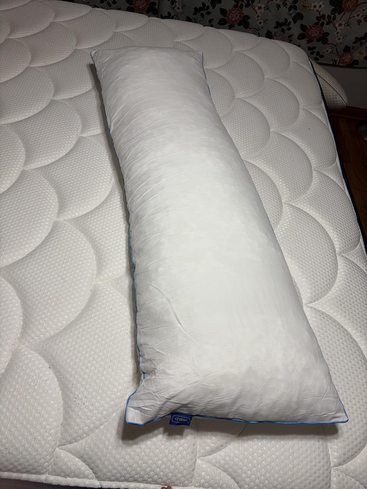 YZ HOME Long Body Pillow for Adults,Firm Body Pillow Shredded Memory Foam | Adjustable Height,Support for Side Sleeper & Pregnant Women(White,20x54 Inch) customer photo 1
