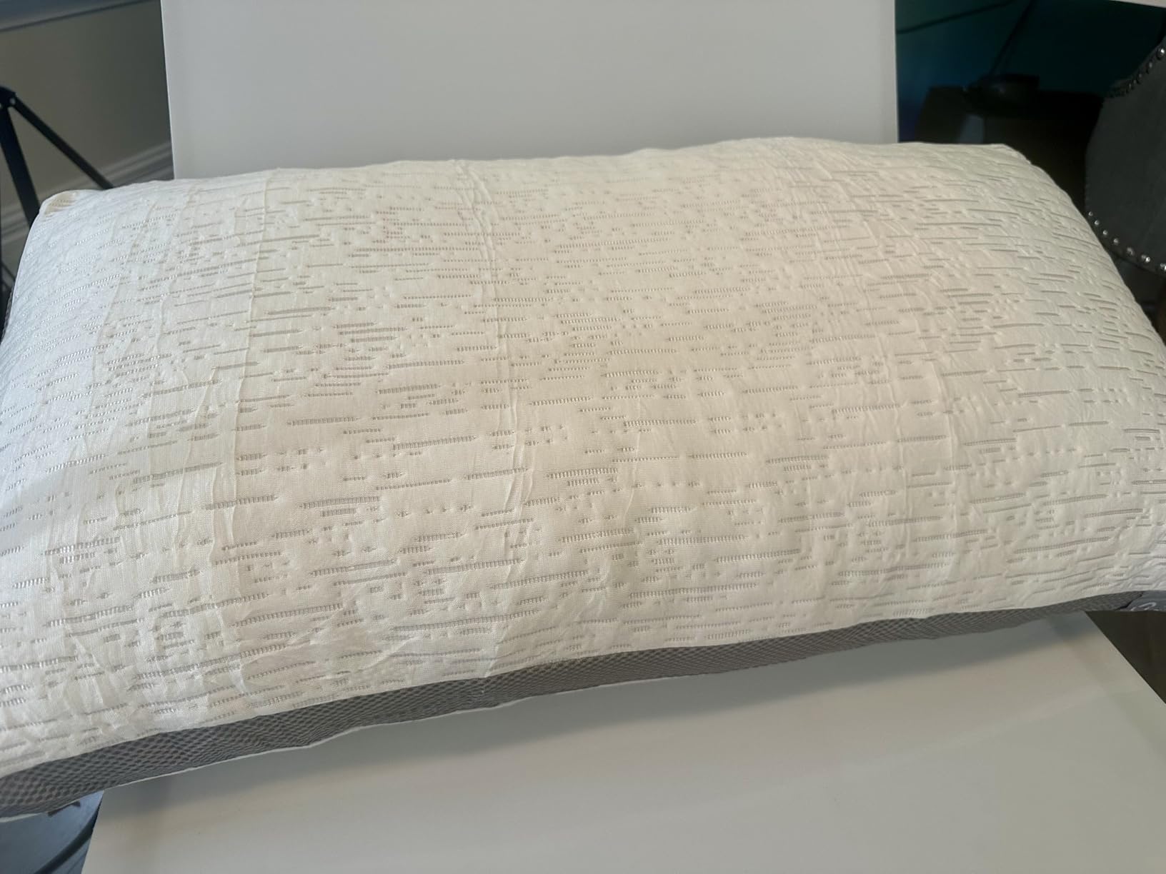 ACCURATEX Queen Pillows Set of 2, Adjustable Rayon from Bamboo Pillow | Hybrid shredded memory foam & down alternative pillow. Adjustable loft with breathable cover for neck & head support customer photo 2