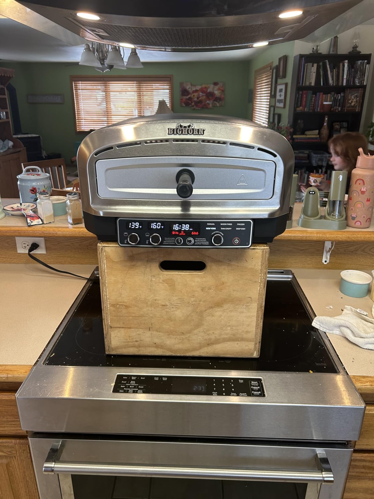 BIG HORN 14-Inch Indoor Pizza Oven, 850°F Electric Countertop Pizza Oven customer photo 2