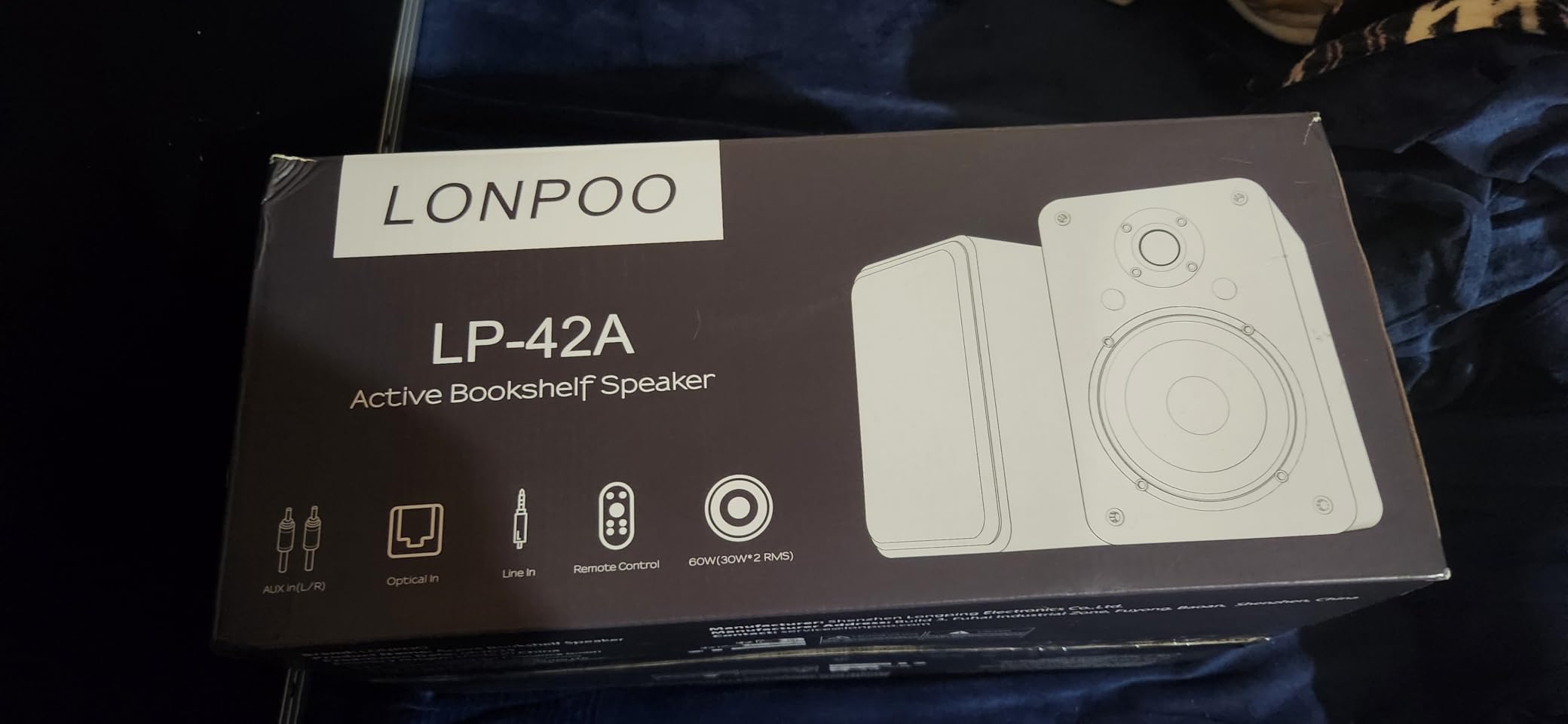 LONPOO 60W Powered Bookshelf Speakers HiFi Stereo Sound for TV/PC/Turntable customer photo 1