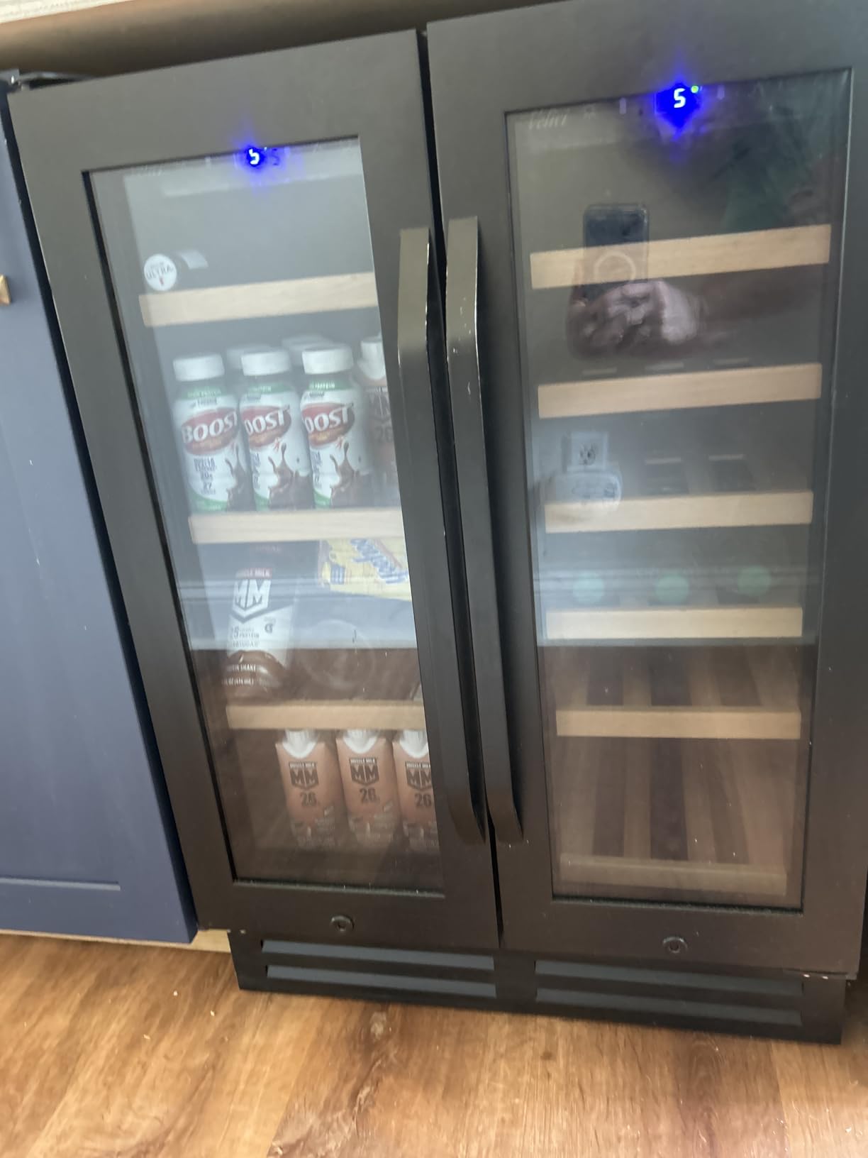 Velivi 24'' Wine Cooler Tall Wine Fridge Freestanding/Built in Large customer photo 1