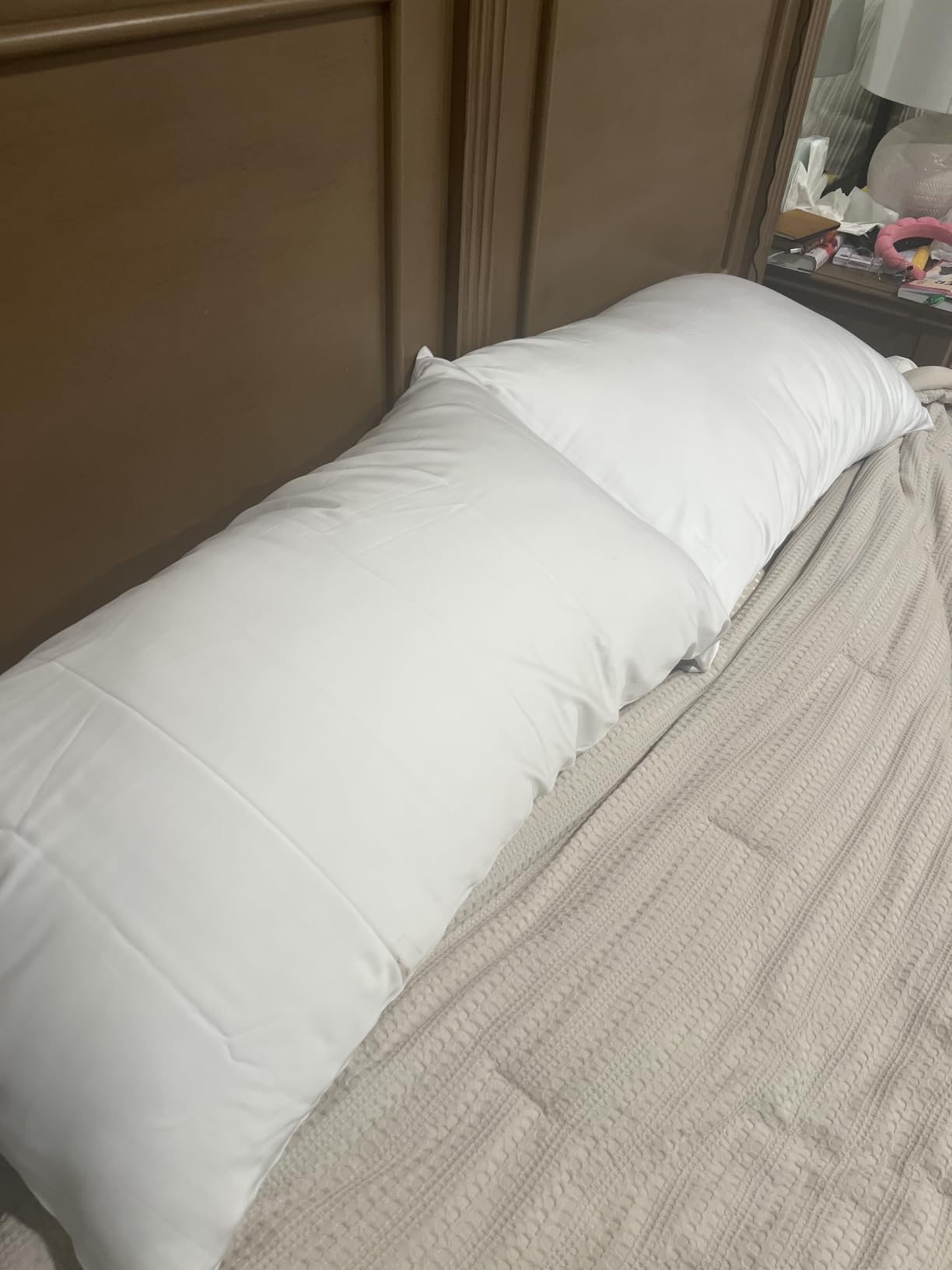ACCURATEX King Pillow 1-Pack, Adjustable Shredded Memory Foam Pillow | Hybrid memory foam & down alternative pillow for neck pain relief. Adjustable loft for side, back & stomach sleepers customer photo 2
