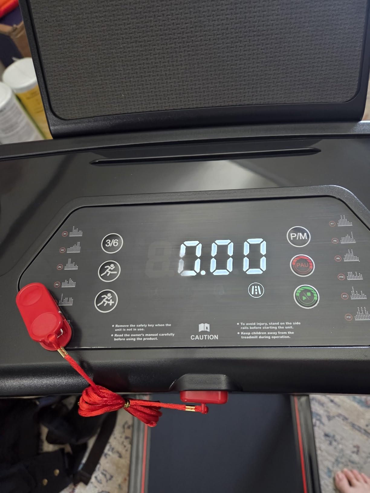 Treadmills for Home 3.0HP Foldable Treadmill with 12% Incline Small customer photo 2