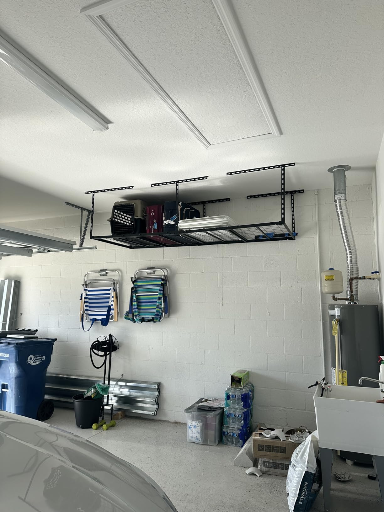 3X8FT Overhead Garage Storage Rack 750LBS Capacity, 26