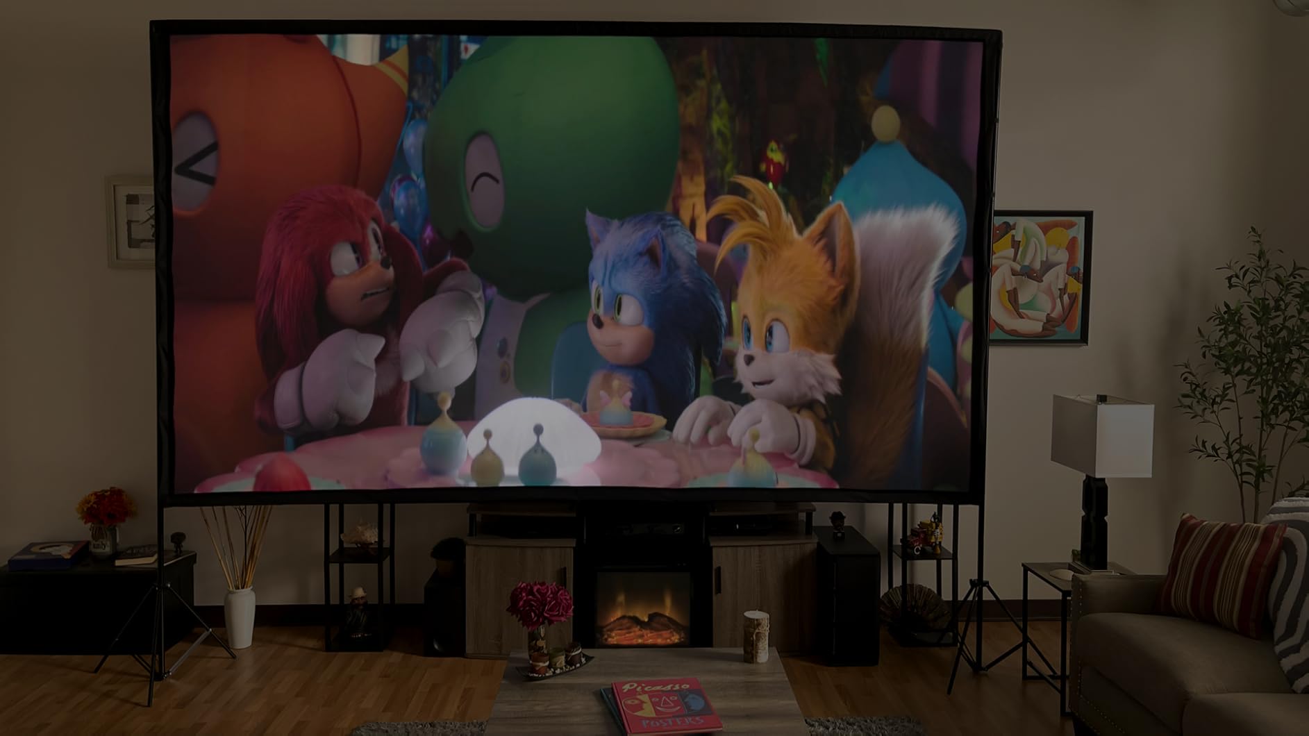 ONOAYO Outdoor-Projector-4K with AI Auto Focus,50WDolby Audio,Built-in Apps customer photo 2