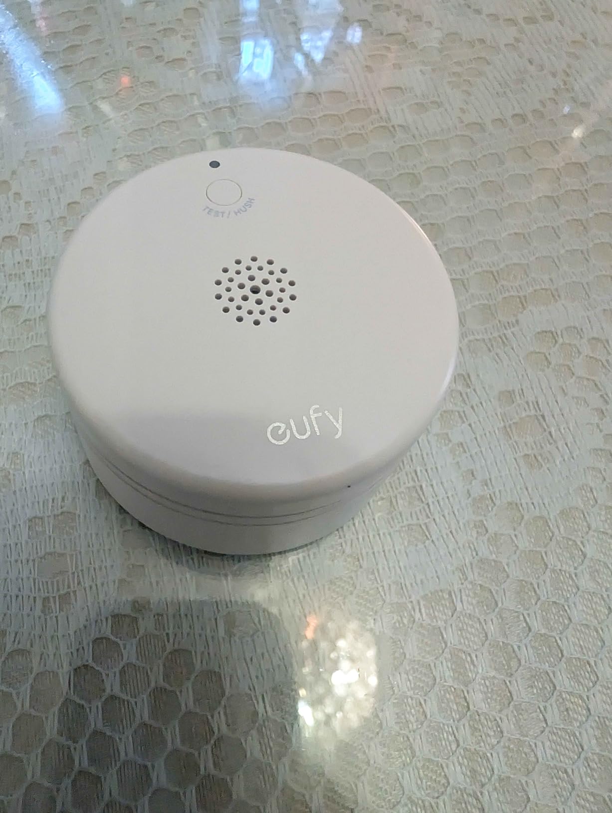eufy Security Smoke Alarm E10, Smoke Detector, Ultra-Compact 70 mm Design | 5-Year Battery, App Alerts Away from Home, Loud Siren, Fewer False Alerts with UL 217 Compliance, Requires eufy HomeBase customer photo 1