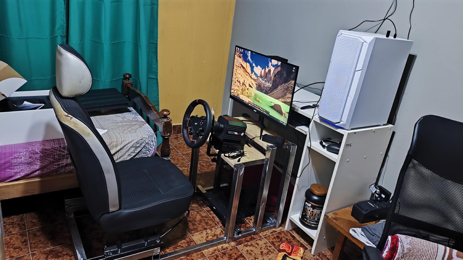 PXN VD6 Bundle: Racing Wheel and Pedals, 6 Nm Direct Drive Force Feedback | Servo Motor, W AS Steering Wheel, Hall Effect 2-Pedal Set, and Clamp – Professional Sim Racing Setup for Windows PC (7–11) customer photo 1