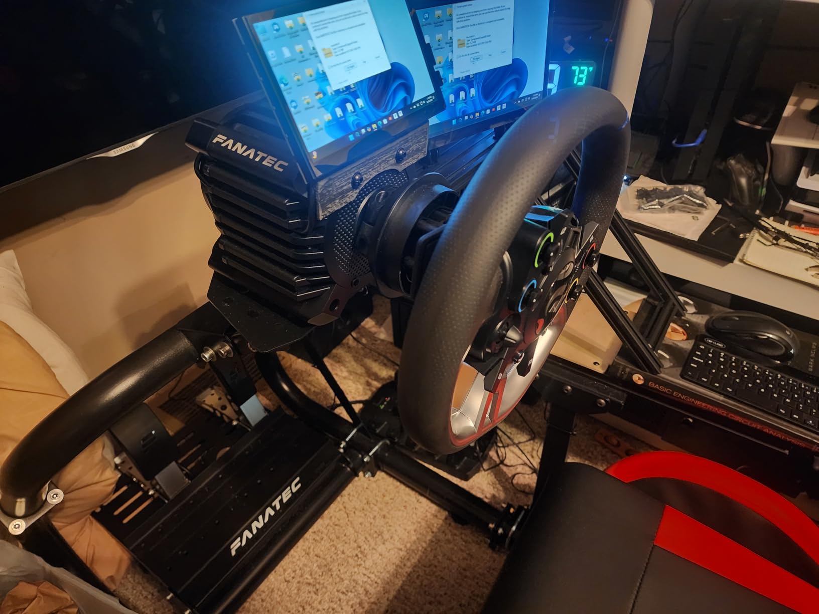 Fanatec Officially Licensed Gran Turismo DD Pro PlayStation Sim Racing Steering Wheel, Base and Pedals – Polyphony Digital Wheel, 5 Nm FluxBarrier Direct Drive, 2-Pedal Set for PC, PS5, PS4 customer photo 1