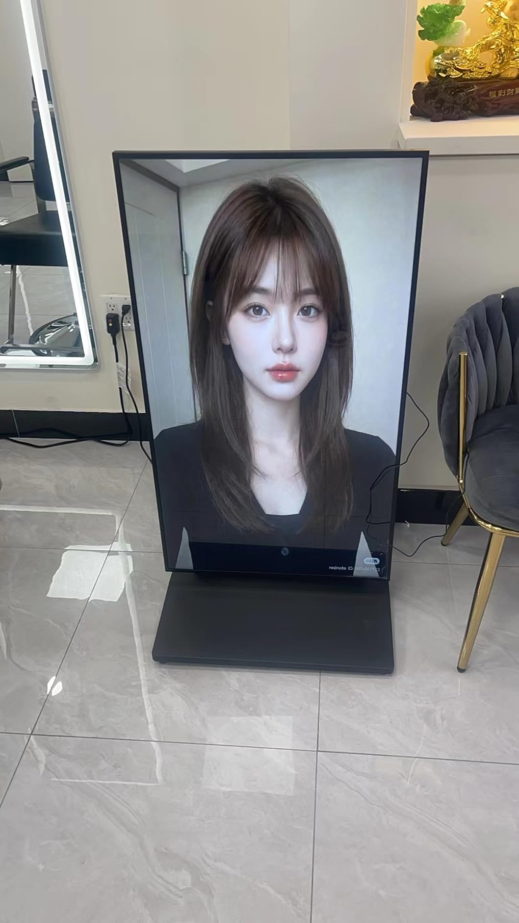 43 Inch Digital Signage Display, Screen LCD Advertising Kiosk, Portable Floor Standing Auto Ad Player Android OS App-Based Control with USB/HDMI/WiFi customer photo 1