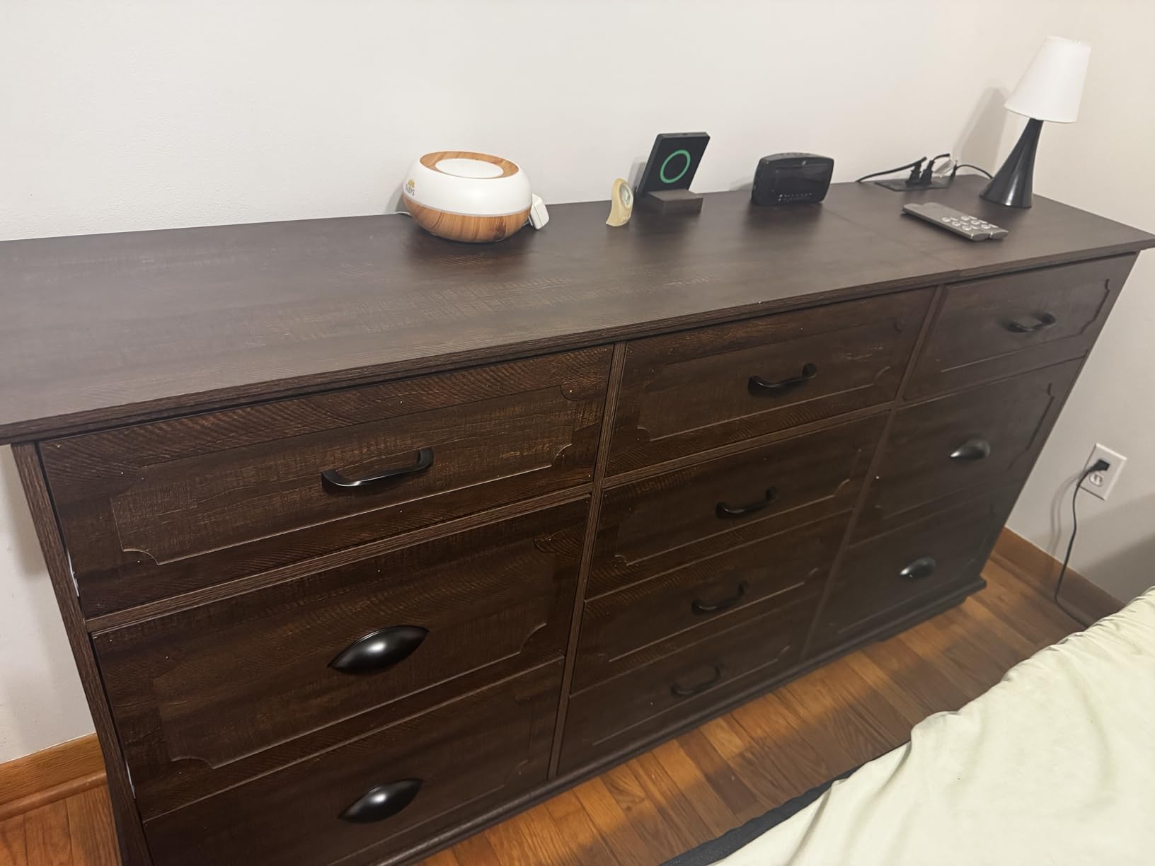 chartustriable 70inch Large Long Dresser w/Charging Station, 10 Drawer Dresser w/Deep Big Drawers, Wooden Chest of Drawers w/Power Outlet, Brown Dressers for Bedroom, Living Room, Entryway customer photo 1