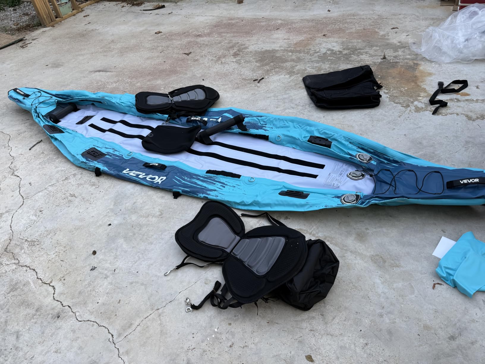 VEVOR 2-Person Inflatable Kayak, 14'4