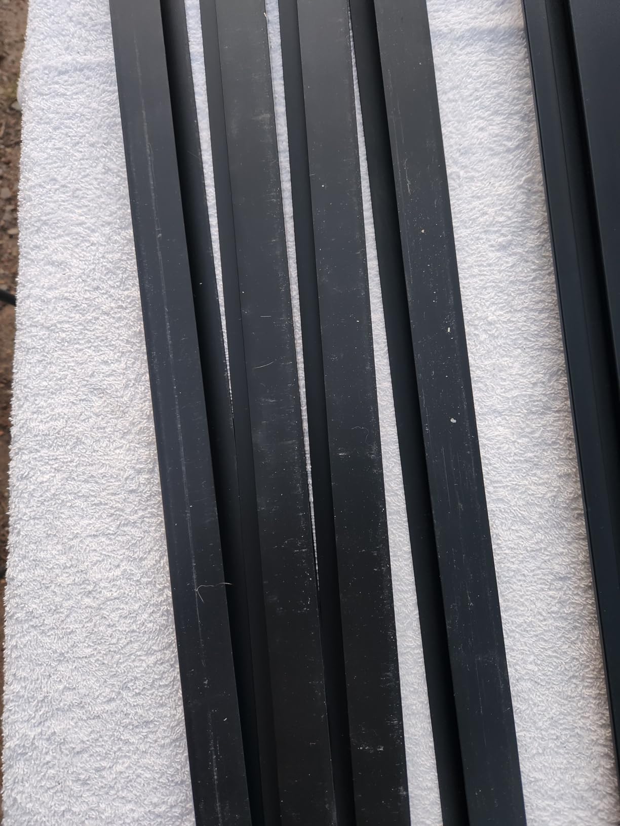 PVC Slatwall Panels, 4 ft x 8 ft Garage Wall Storage Systems, Black customer photo 2