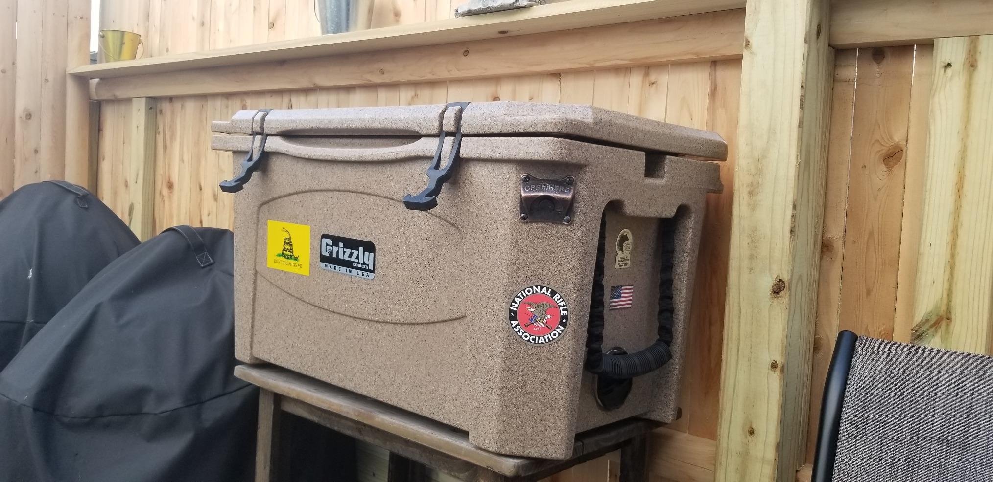 Grizzly 60 Cooler | 60 qt Ice Chest Durable Rotomolded Insulated | Made in USA | Warranty for Life | For Beach Boat Camping Fishing Hunting | G60 customer photo 1