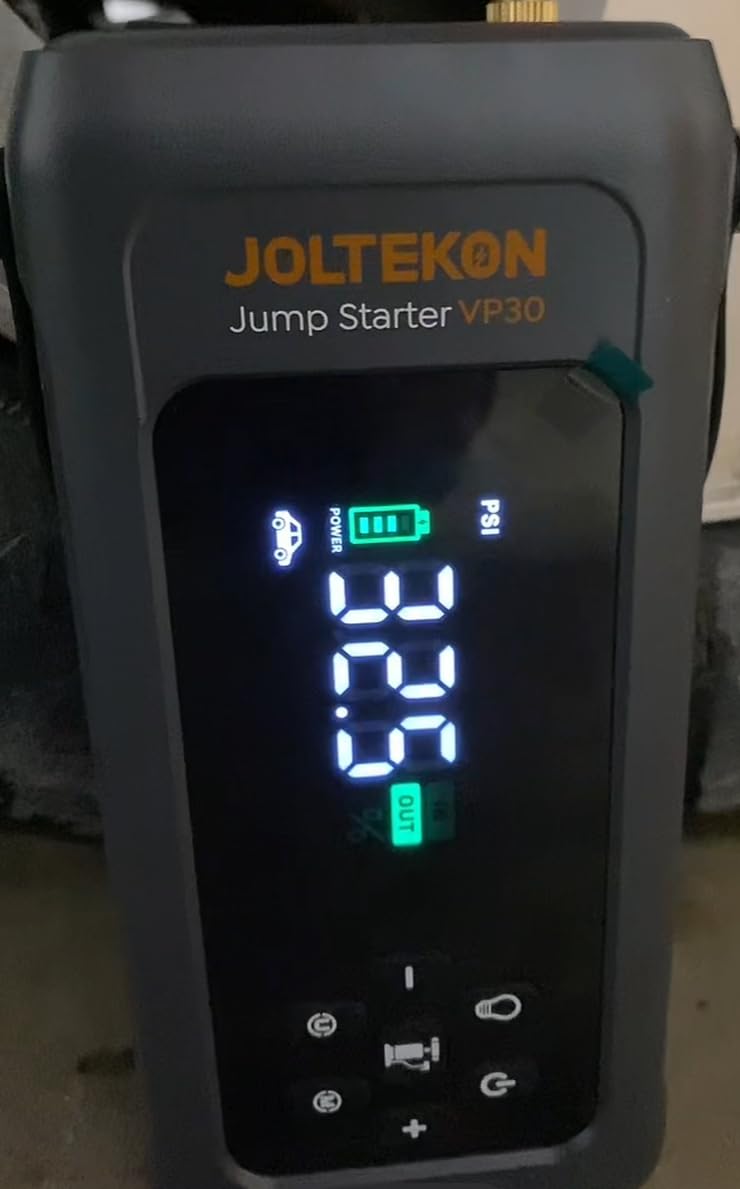 Car Battery Jump Starter with Air Compressor 4500A 150PSI, Car Jumper Starter Portable (9L Gas/8L Diesel), Jump Box Car Battery with Auto-Shutoff Tire Inflator, Jumper Cables and Light customer photo 2