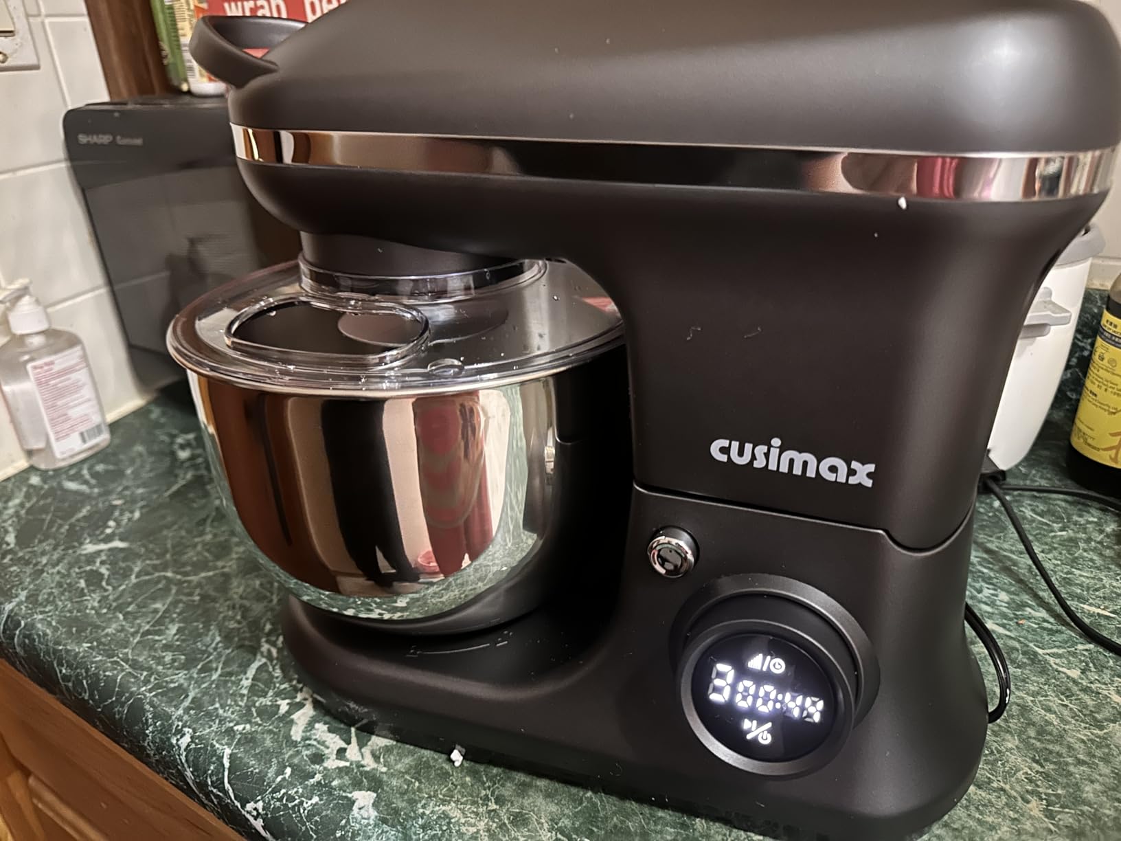 Stand Mixer, CUSIMAX Kitchen Mixer with Digital Switch Control, 650W customer photo 2