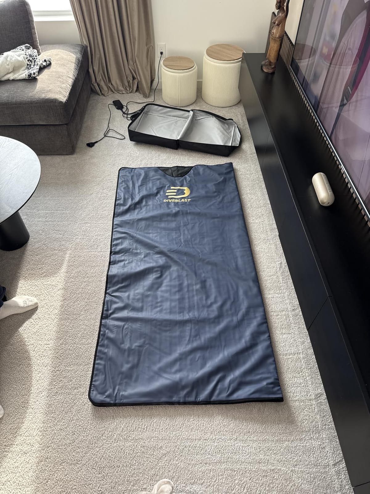 DIVEBLAST Zero EMF Sauna Blanket for Weight Loss and Detox, 71x35.6in customer photo 1