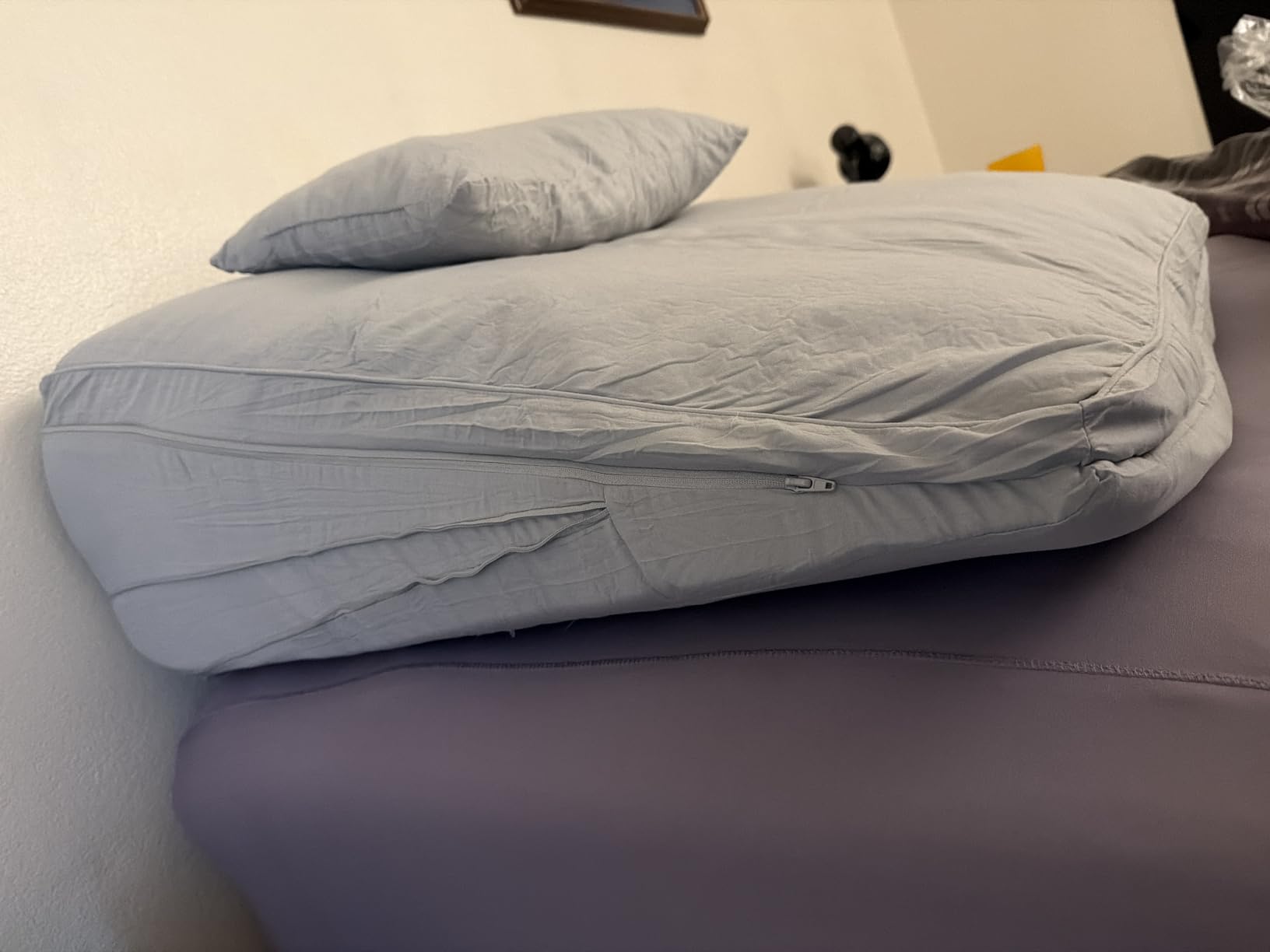Coop Home Goods Adjustable Wedge Pillow, Ergonomic Memory Foam Pillow for Elevated Leg & Back Support, Pregnancy, Acid Reflux, Sleep Comfort & Recovery, CertiPUR-US & GreenGuard Gold Certified customer photo 1