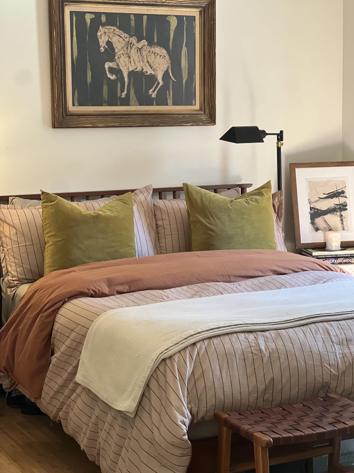 Bedsure PureWoven 100% Cotton Floral Duvet Cover Set, Queen, Green Garden | Reversible, Soft, Breathable, Zipper Closure, 8 Interior Ties, Machine Washable, 3 Pieces with 2 Pillow Shams, 90