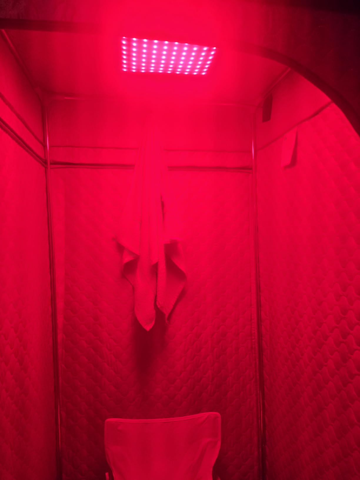 Portable Steam Sauna Box with Red Light Therapy for Home Gym Relaxation customer photo 1