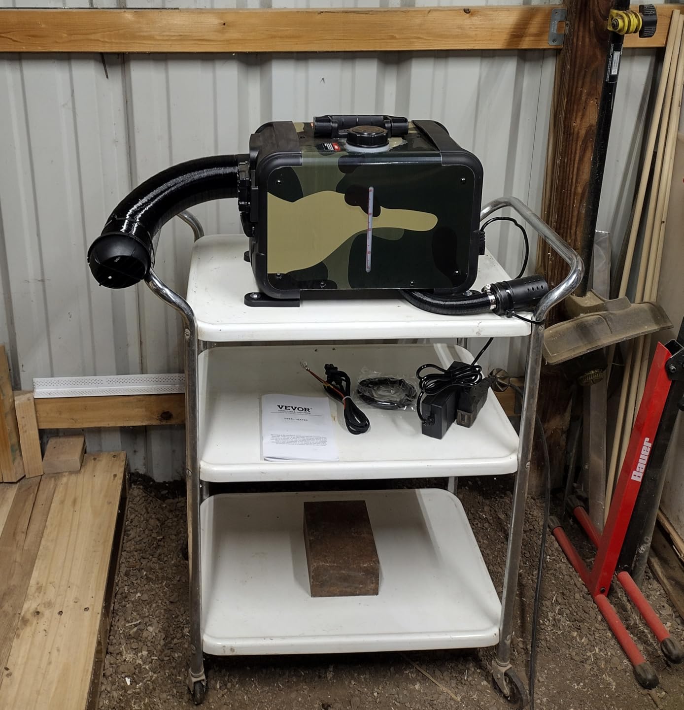 VEVOR Diesel Heater 8KW, DC 12V/24V, All in One Portable Diesel Heater with Bluetooth APP Control, Remote Control and LCD Screen, 1.3 Gal Fuel Tank for Trucks, Vans, RVs, Campers, and Garages customer photo 1
