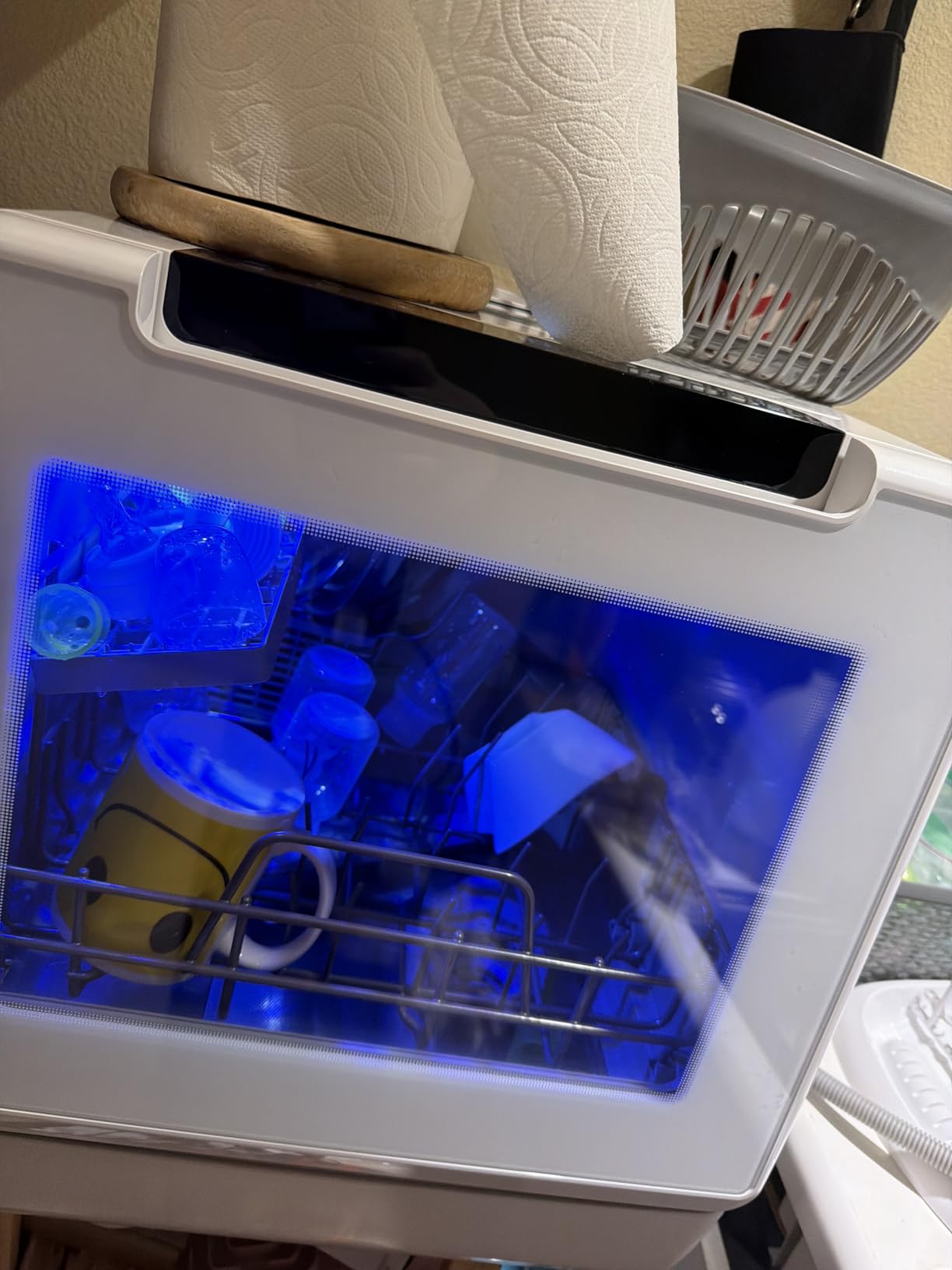 EUHOMY Countertop Dishwasher Portable, 8 Programs with 5L Tank, Black, 40dB customer photo 1