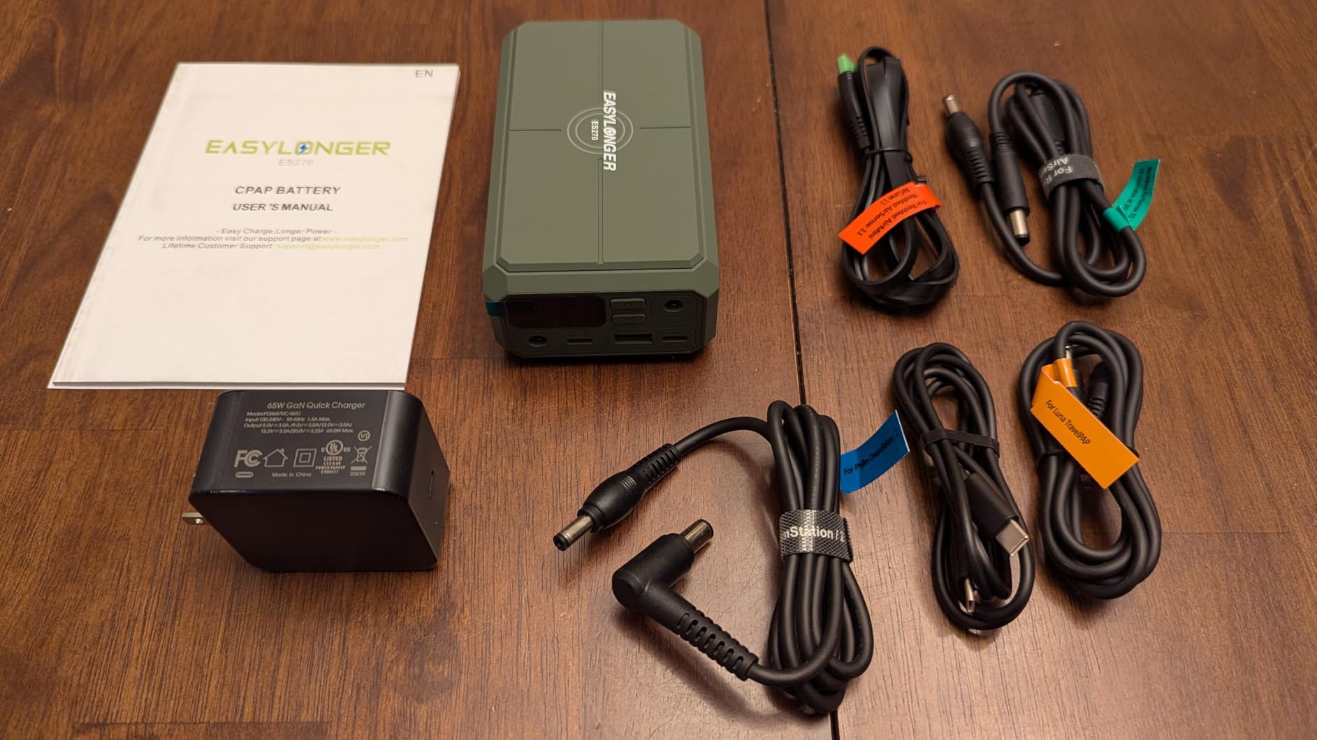 EASYLONGER ES270 CPAP Battery for Air-Travel, 99.9Wh CPAP Power Bank customer photo 1
