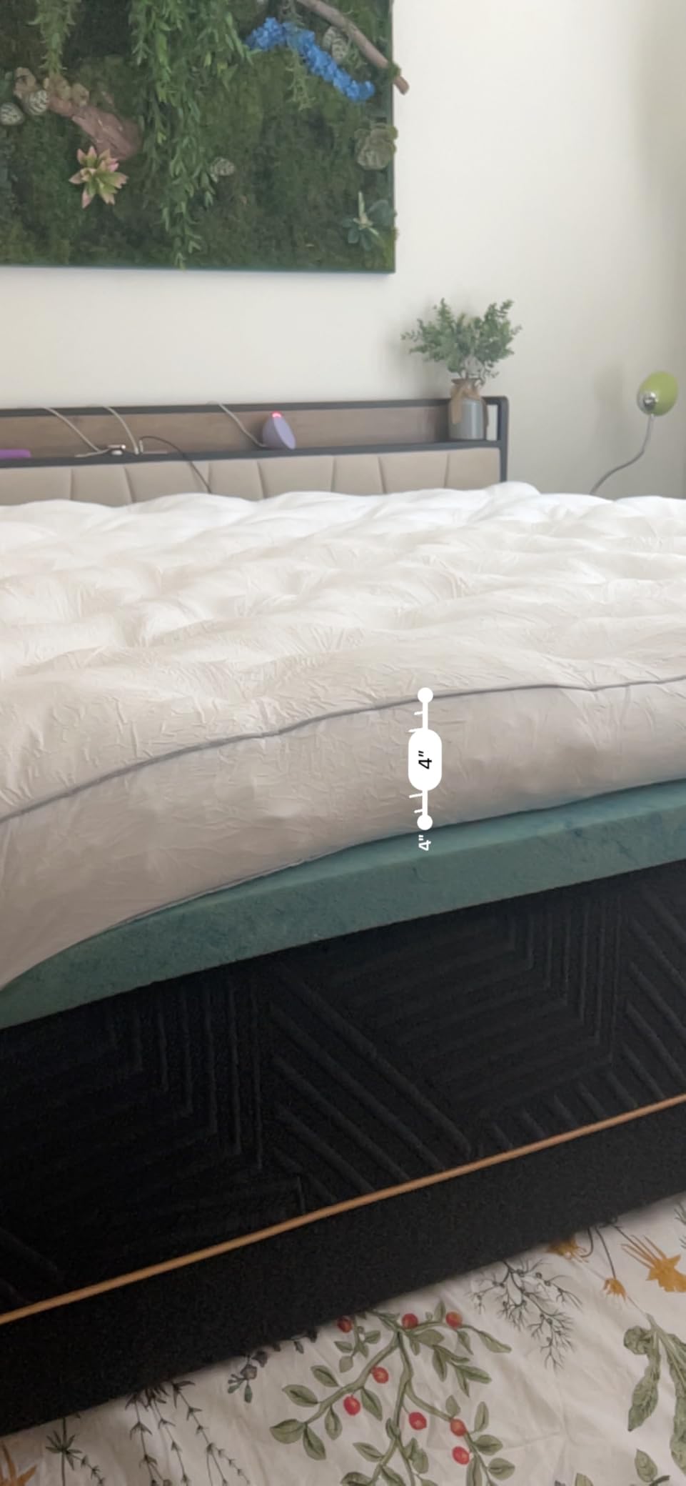 SHOUREN 5 Inch Memory Foam Mattress Topper Queen for Back Pain Relief | 5 Inch Extra Thick Gel Memory Foam Topper with Pressure Relief, Body Contouring Support, 4-Way Straps and Plush Comfort customer photo 2