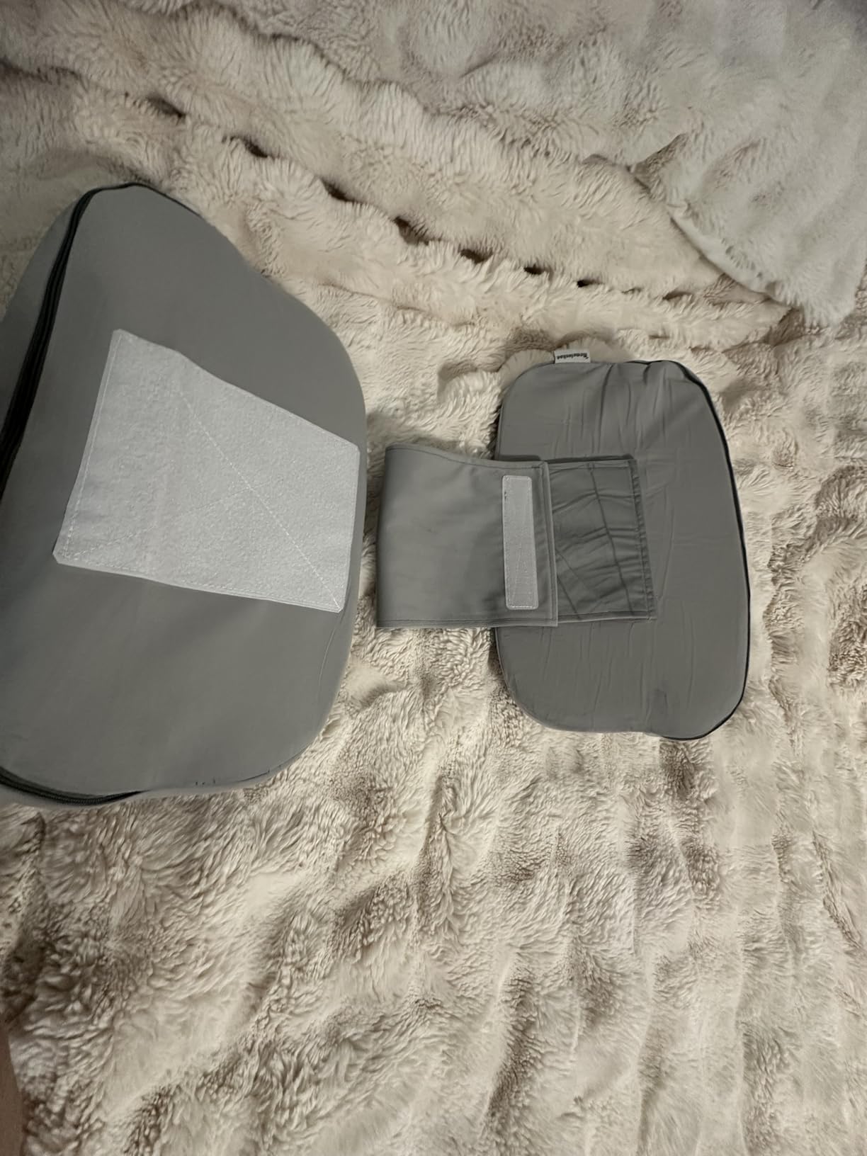 30° Adjustable Pregnancy Pillow for Side Sleeping | Portable Travel Maternity Pillow Wedge, Washable Cover, Relief Back, Belly & Hip Pressure, Ideal for Side Sleeper Pregnant Women customer photo 2