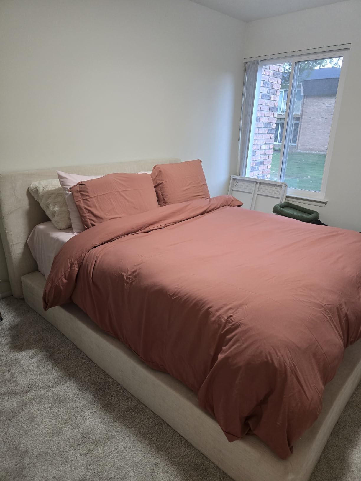 RECCI AirFrame Queen Upholstered Bed Frame with Plush Padded Headboard | Plush Padded Headboard, 360° Soft Foam Surround, Low Profile Cloud Bed Frame, No Box Spring Required, Easy Assembly customer photo 2