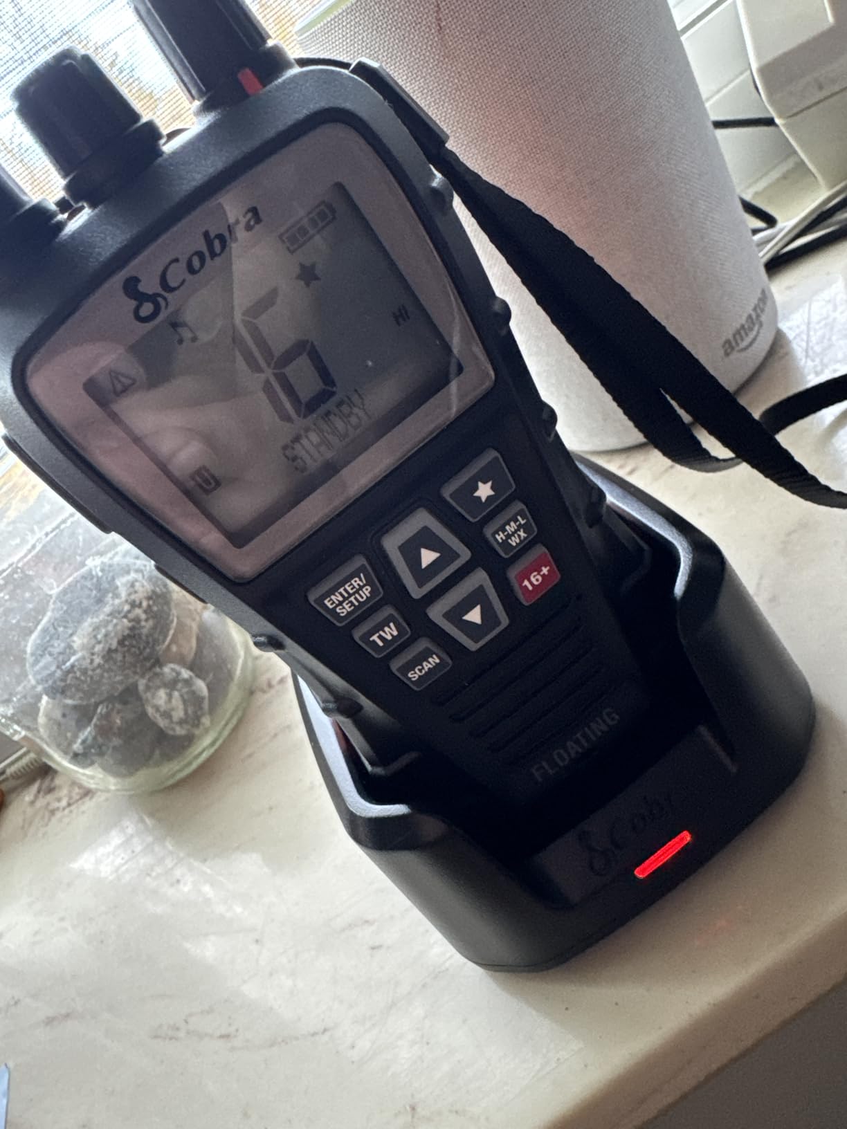 Cobra BlueBound 350 VHF Handheld Marine Radio, Black – 6-Watt, Floats customer photo 1