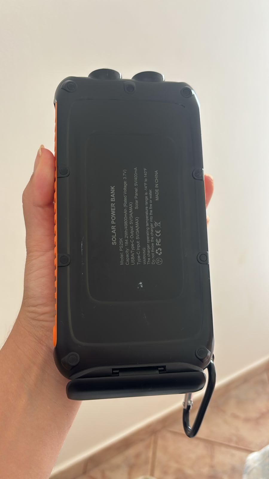 Nuynix 49800mAh Solar Power Bank with 15W Fast Charging & USB Charging customer photo 2