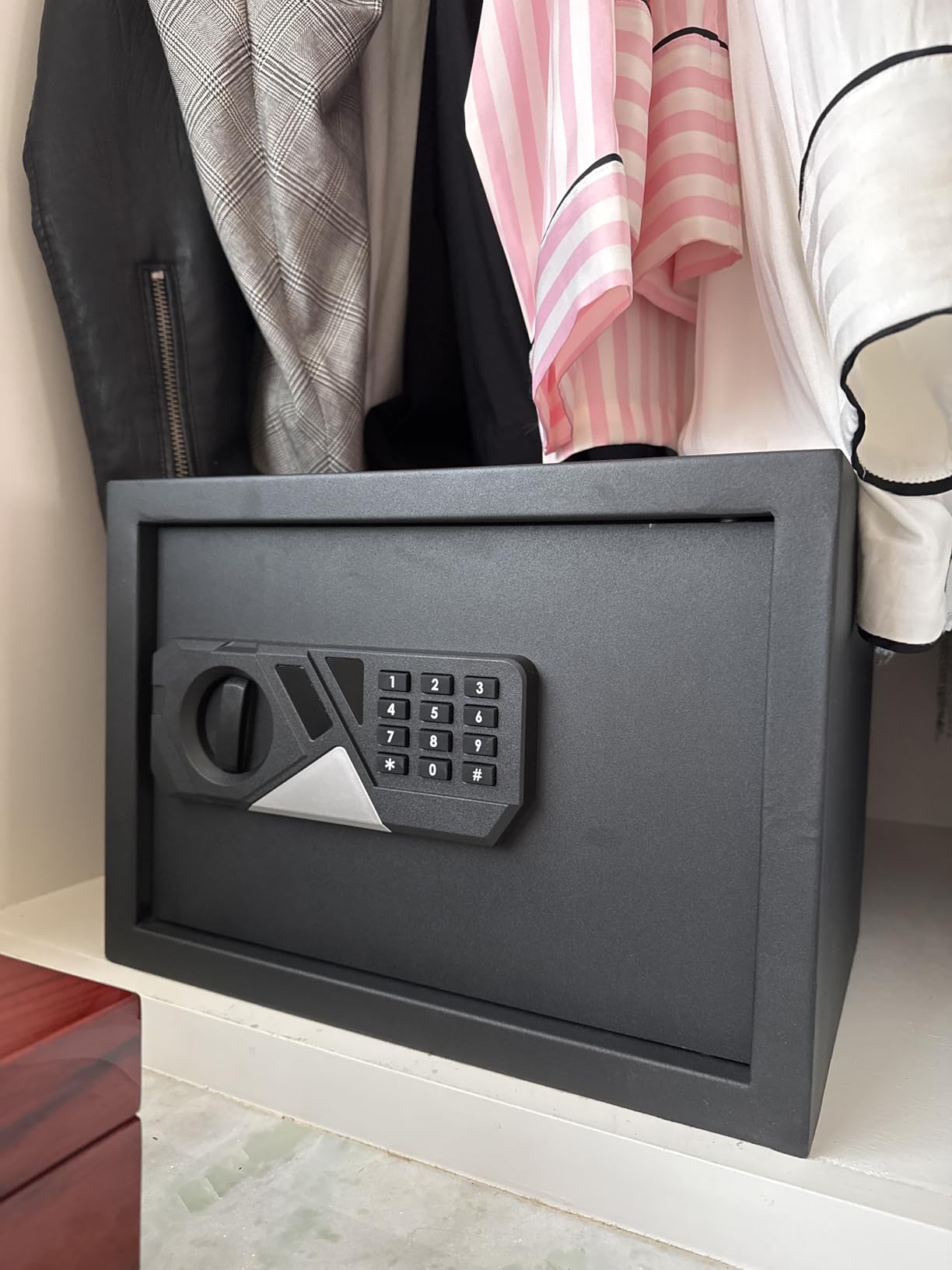 2.0 Cub Large Fireproof Safes for Home Use, Digital Security Safe Box Fireproof Waterproof with Combination Lock and Removable Shelf, Home Fire Safe for Document Money Medicines Valuables customer photo 2