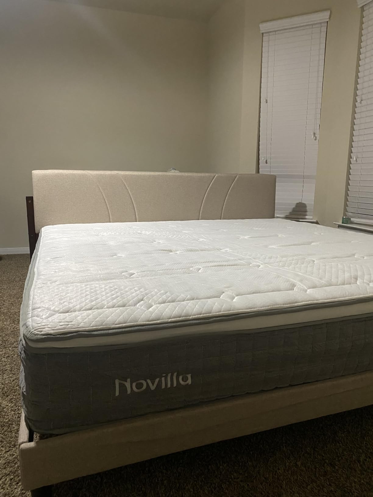 Novilla 12 Inch XL Twin Mattress,Twin XL Gel Memory Foam Hybrid Mattress | Pocketed Coils & Nylon Cooling Fabric for Targeted Support Zones & Spinal Alignment Mattresses in a Box customer photo 2