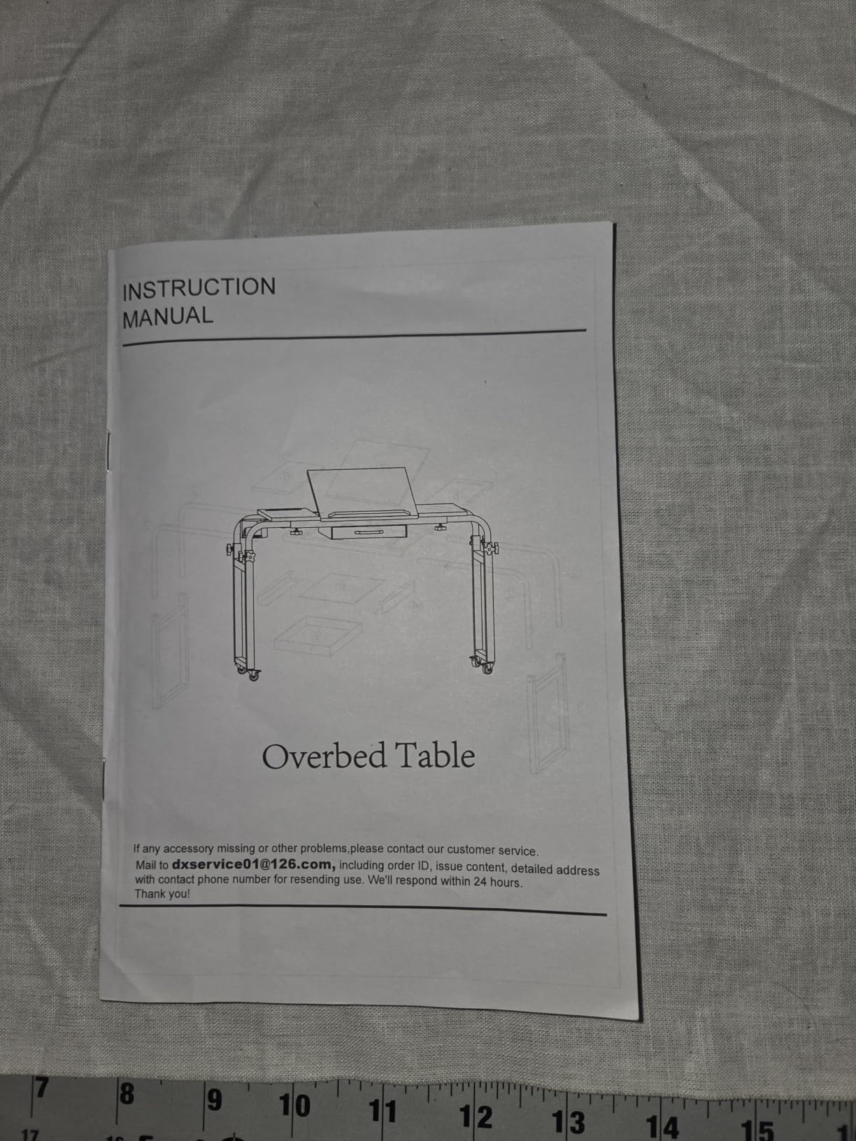 GiftGo Overbed Table with Wheels Rolling Laptop Desk Cart Table for Recliner Over Chair Adjustable for Hospital and Home Use Over The Bed Table with Storage Drawer and Cup Holder (Rustic Brown) customer photo 1