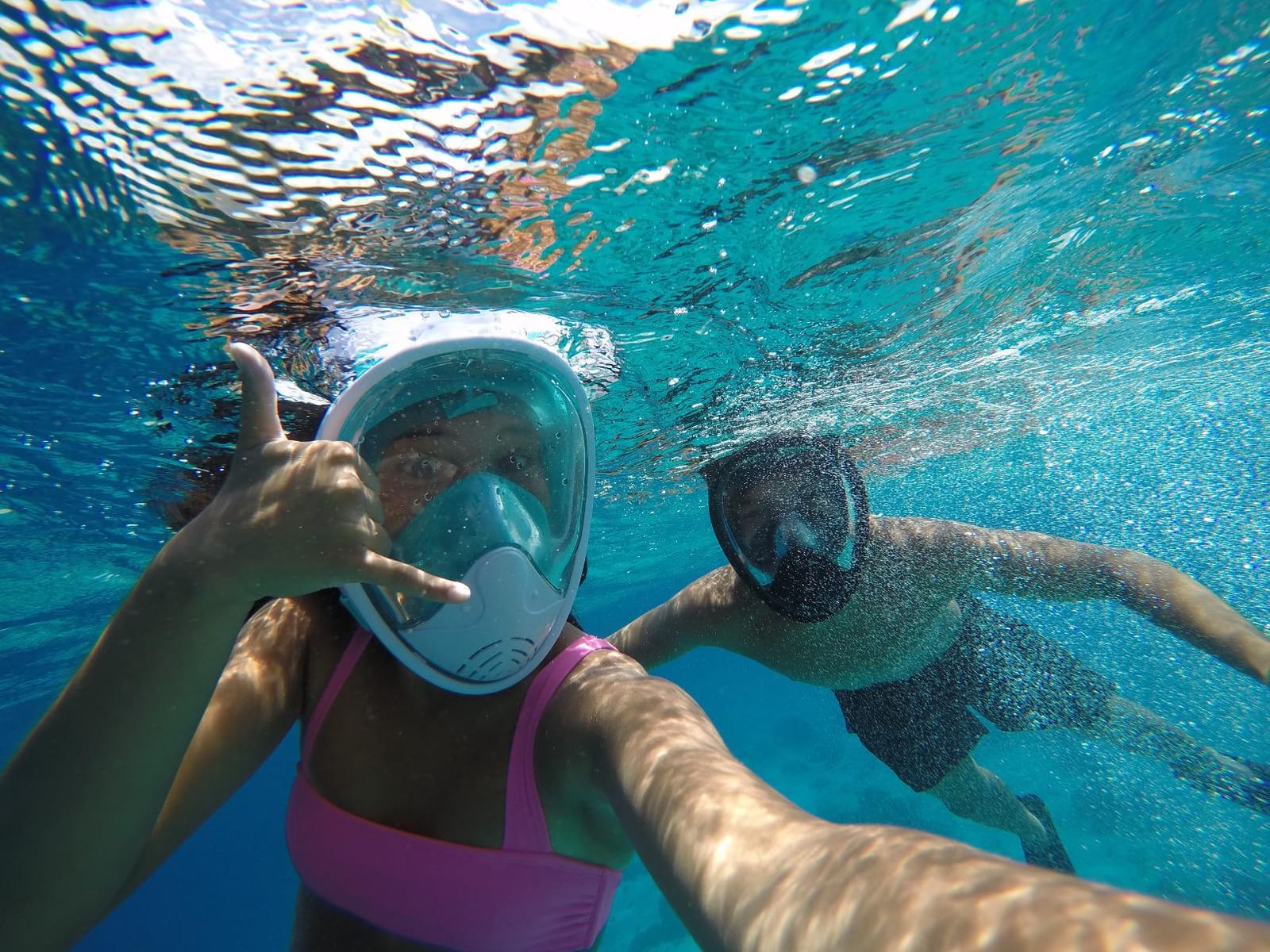 Greatever Full Face Snorkel Mask, Snorkeling Gear for Adults Youth | 180° Vision, Anti-Fog, Anti-Leak, Dry Top Breathing System & Detachable Camera Mount, Foldable Snorkel Set for Family customer photo 2