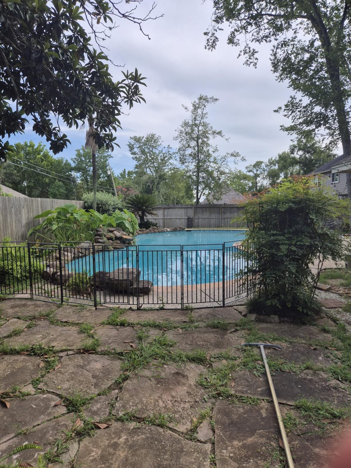 40in H x 54ft L Black-Silver Removable Pool Safety Fence customer photo 1