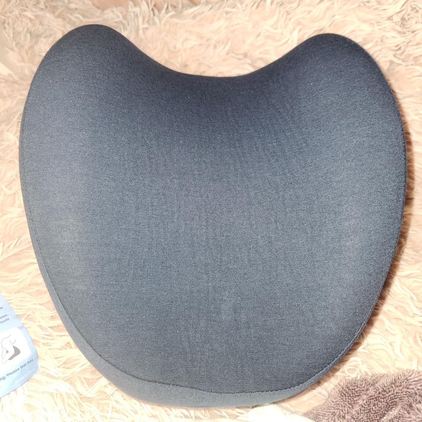 Knee Pillow for Side Sleepers, Memory Foam Leg Pillow, Grey | Heart-shaped design, high-density memory foam, raised edges, machine-washable cover, supports knee, hip and spinal alignment customer photo 1