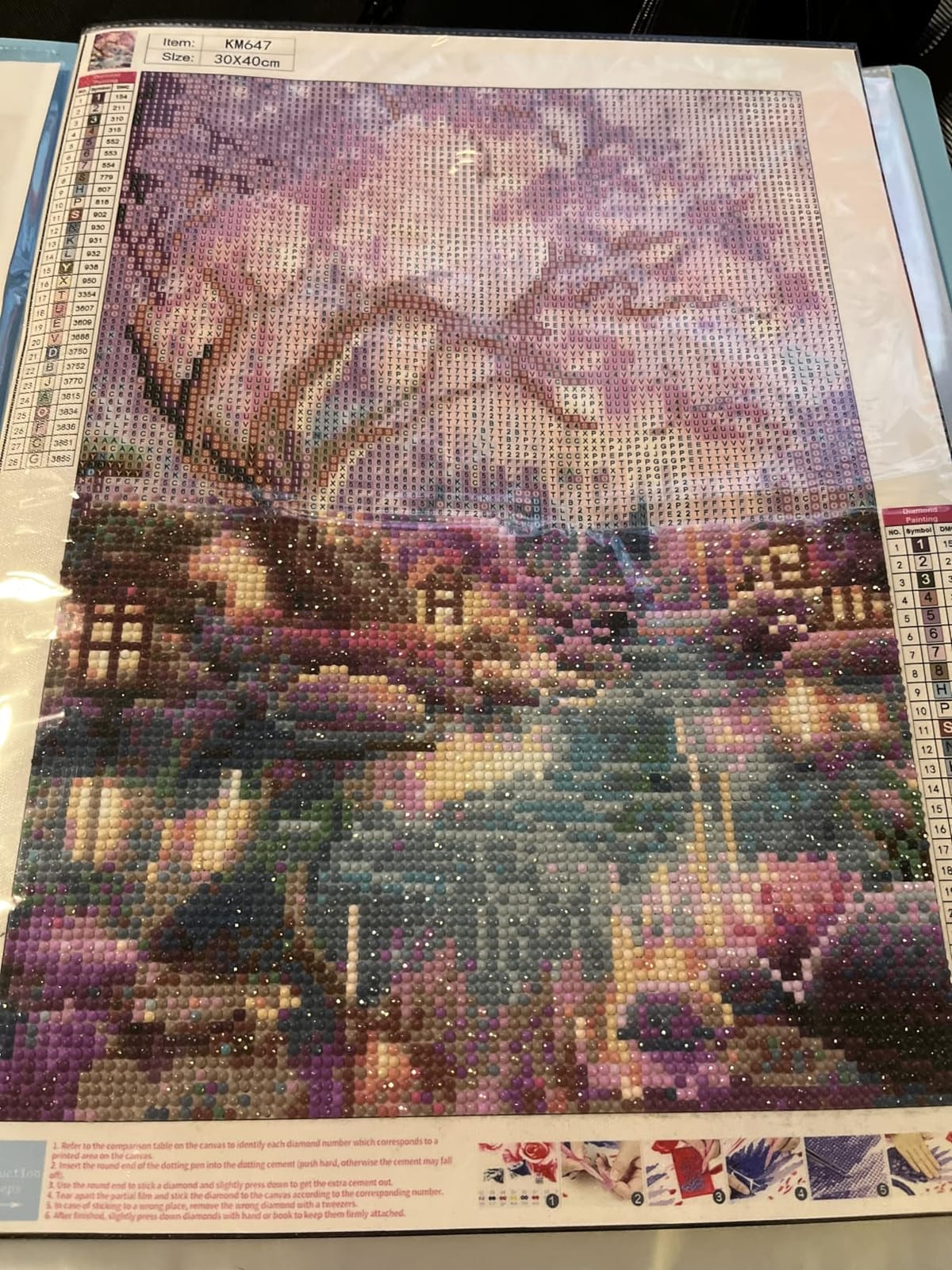 Diamond Paintings Kits for Adults,Glowing Dream Forest Diamond Arts Kits customer photo 1