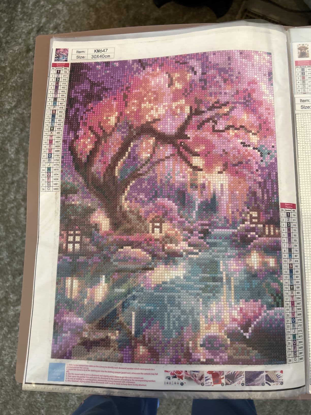 Diamond Paintings Kits for Adults,Glowing Dream Forest Diamond Arts Kits customer photo 2