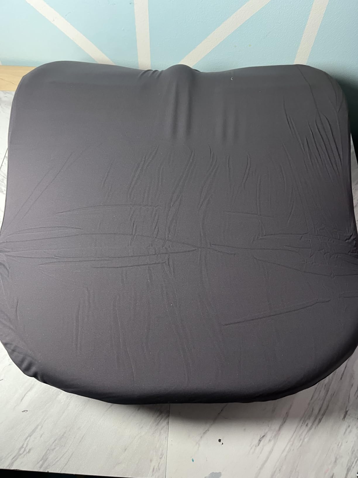 HOMBYS Extra Long Lumbar Support Pillow for Recliner Chair, 50D Molded Memory Foam Back Support Cushion with Full Back Support, Ergonomic Design & Breathable Cover (Grey) customer photo 1