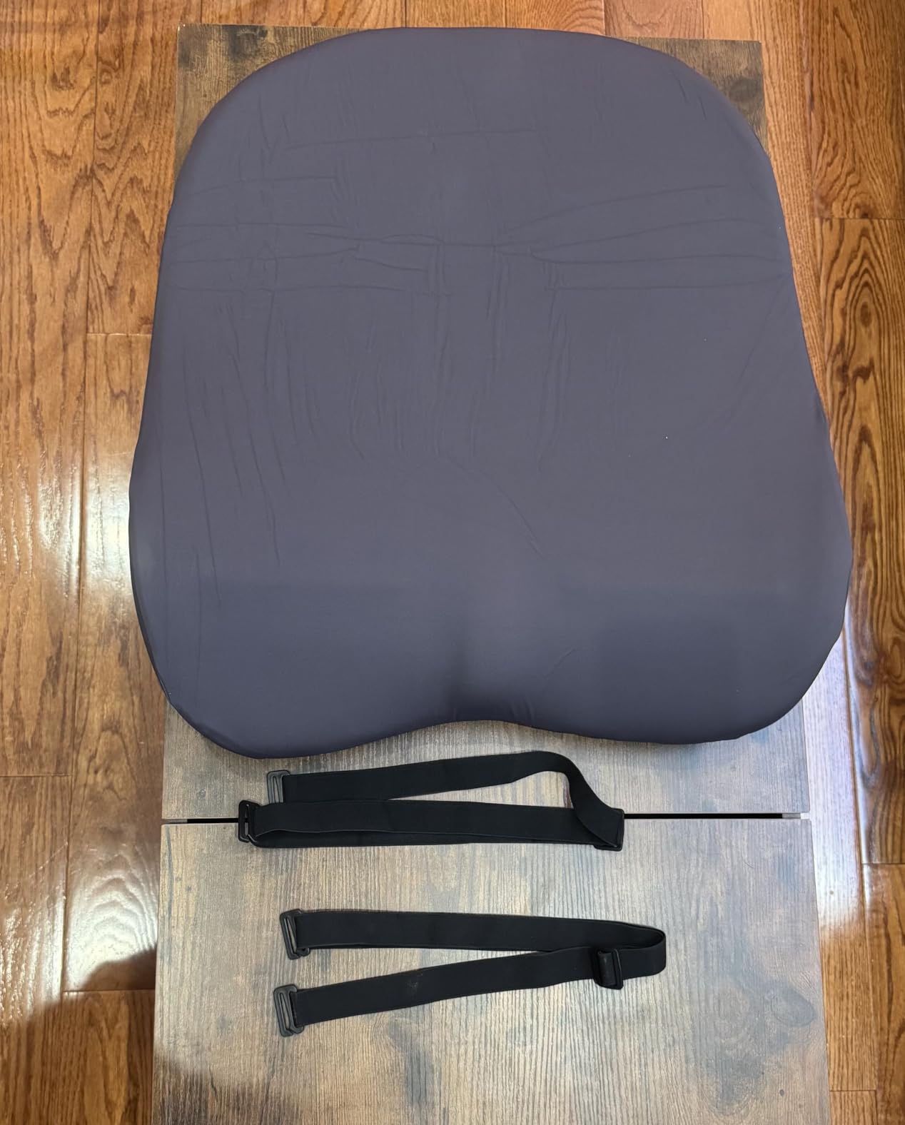 HOMBYS Extra Long Lumbar Support Pillow for Recliner Chair, 50D Molded Memory Foam Back Support Cushion with Full Back Support, Ergonomic Design & Breathable Cover (Grey) customer photo 2