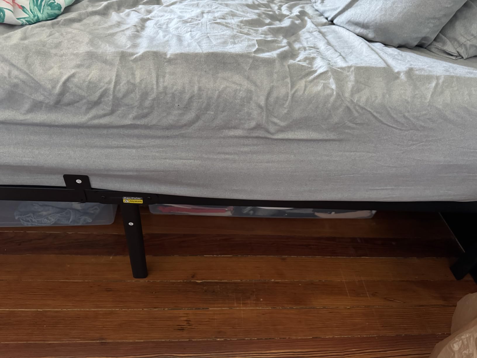 Queen Bed Frame, 14 Inch Heavy Duty Steel Platform, Noise-Free customer photo 2