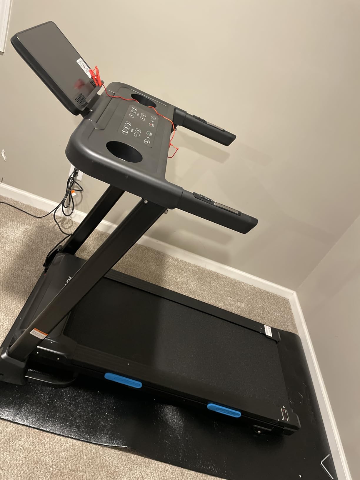 MERACH T12 Foldable Treadmill for Home, 300 LBS Capacity, Wide Running Belt customer photo 1
