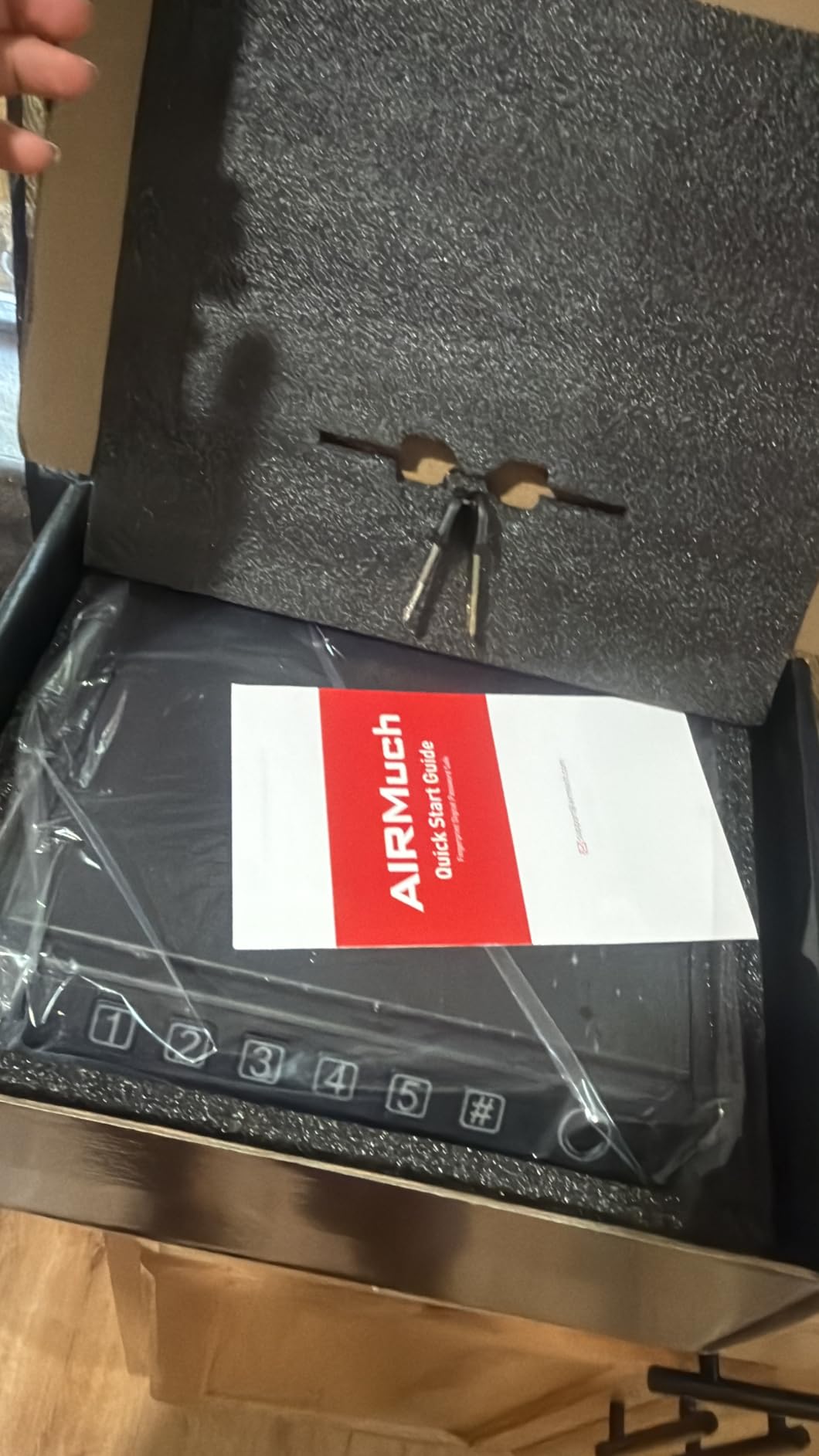 Biometric Gun Safe for Handguns, Pistol Safe Fits 2-3 Handguns customer photo 2
