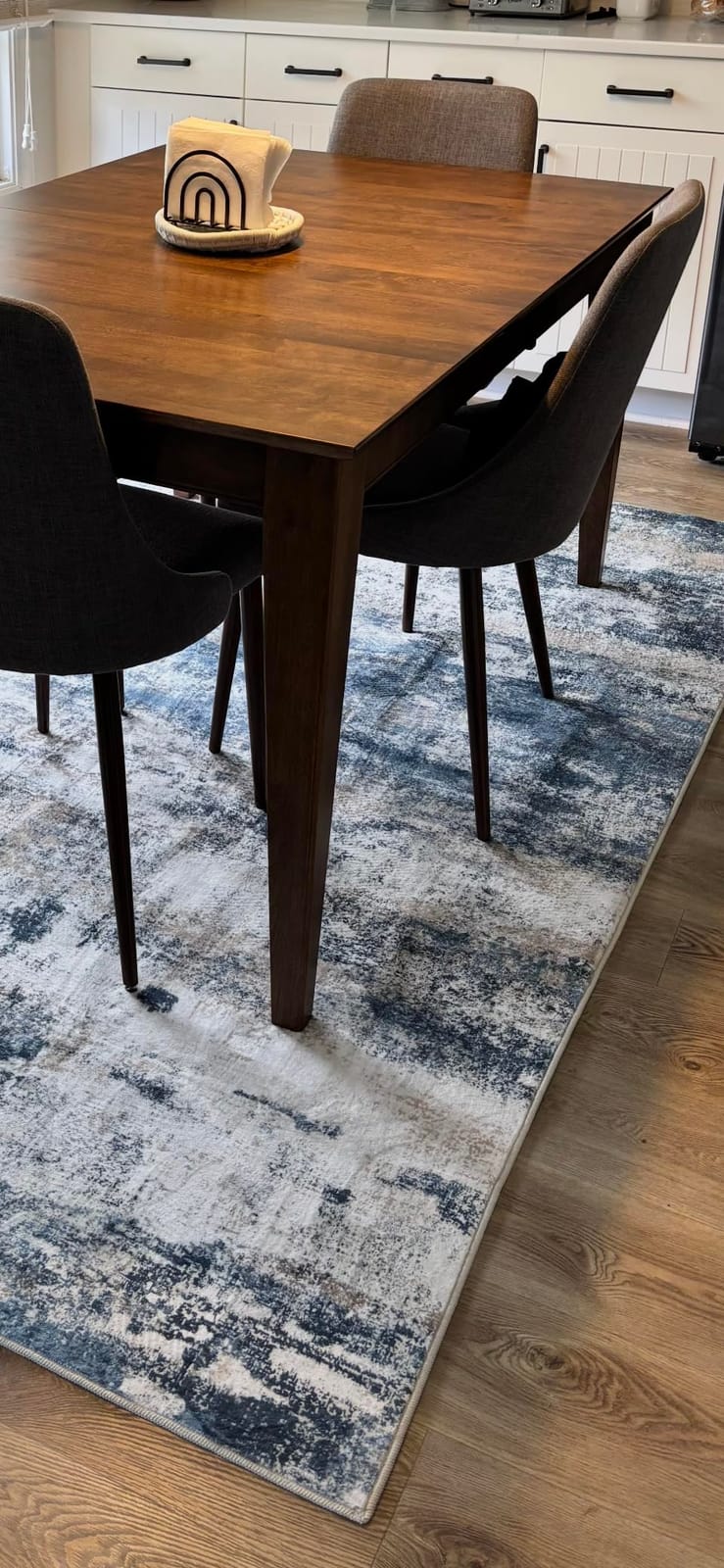 BEIMO 5x7 Area Rug for Bedroom, Green Washable Abstract Reversible Rug | Modern Abstract Dual-Sided Rugs Soft Low Pile Living Room Dining Office Carpet, Includes Non-Slip Rug Pad customer photo 1
