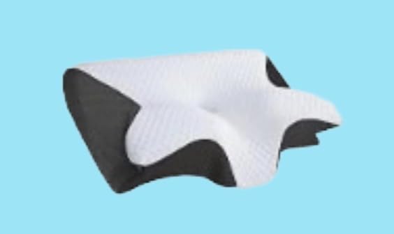 Sleep Apnea Pillow, Cervical Pillow for Neck Pain Relief, Orthopedic Memory Foam Neck Support Pillow for Side, Back & Stomach Sleepers, Anti-Snore Ergonomic Contour Pillow (Black) customer photo 2