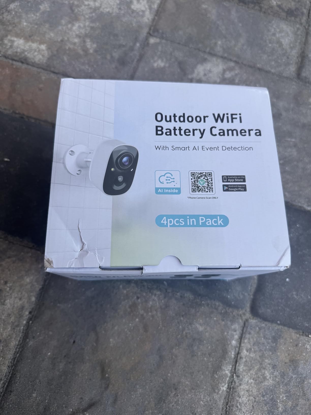 GMK 4 Pack Cameras System, Security Cameras Wireless Outdoor, 2K Video | VicoHome Cam, Motion Detect, Color Night Vision, 2-Way Talk, IP65 Waterproof, Indoor&Outdoor, 2.4GHz WiFi, SD/Cloud Storage customer photo 2