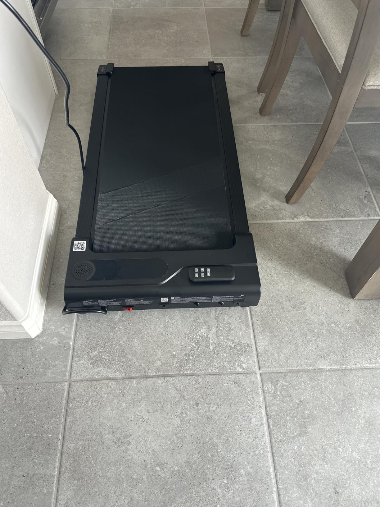 Walking Pad Treadmill for Home - Under Desk Treadmills Portable Mini Compact Walk Pads for Small Spaces Office Indoor Apartment Floor Flat Running Machine with Remote Quiet Lightweight customer photo 2