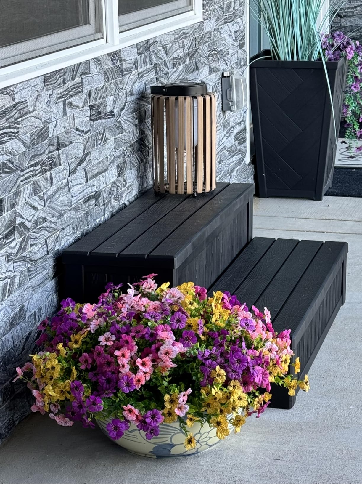 36.6” Hot Tub Steps with Storage, 780 lbs Load Capacity, Black customer photo 1
